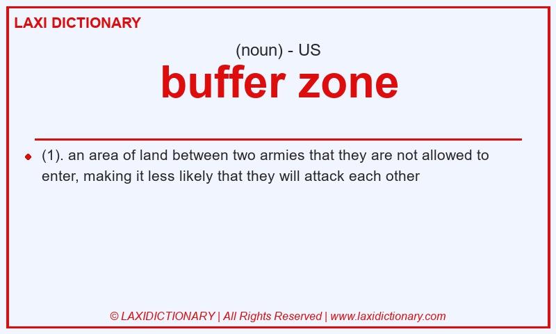 Definition buffer zone in American English
