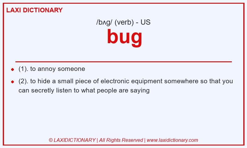 Definition bug in American English