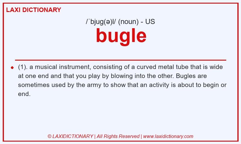 Definition bugle in American English
