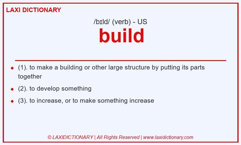 Definition build in American English