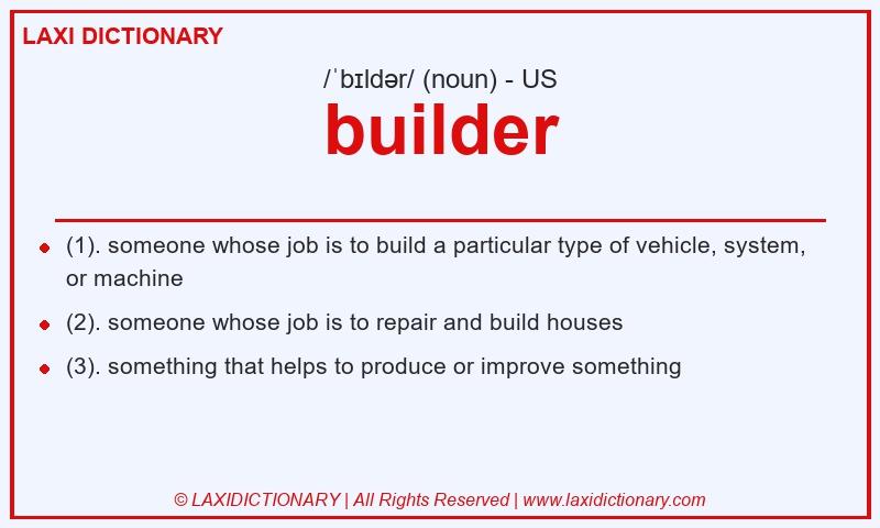 Definition builder in American English
