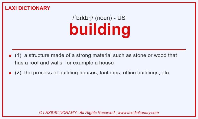 Definition building in American English