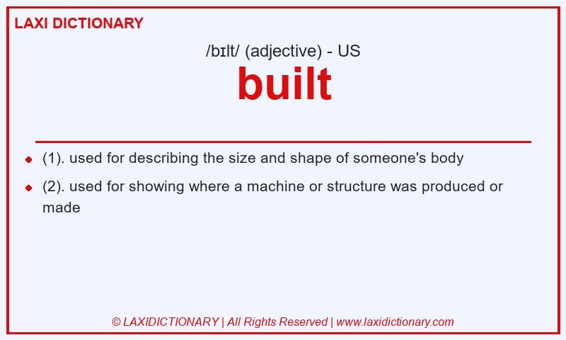 Definition built in American English