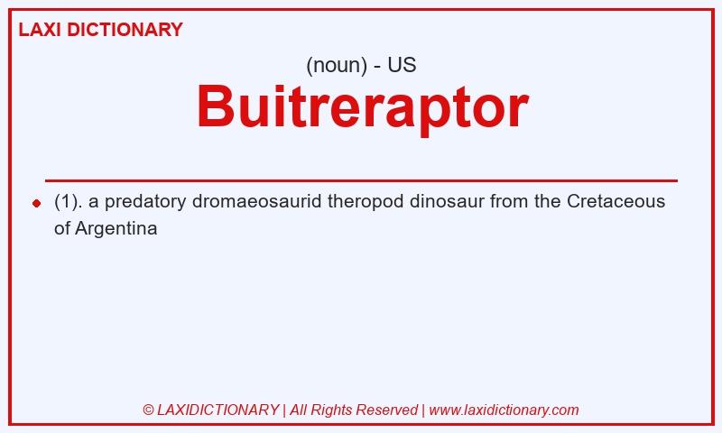 Definition Buitreraptor in American English