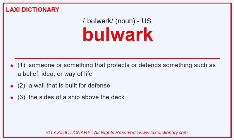 Definition bulwark in American English