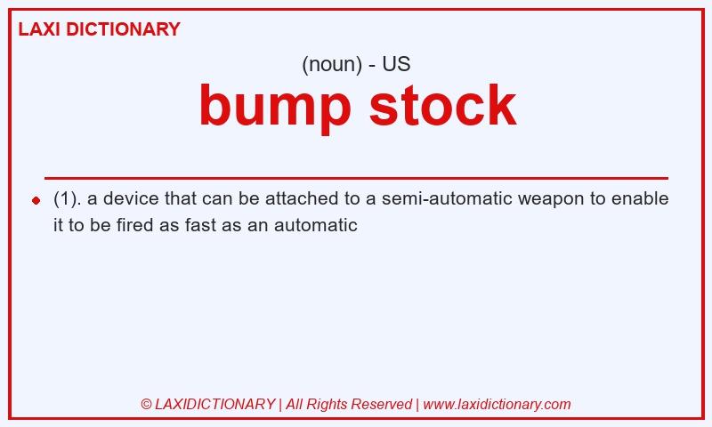 Definition bump stock in American English