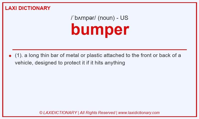 Definition bumper in American English