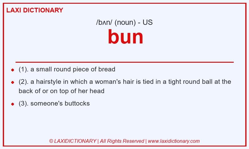 Definition bun in American English