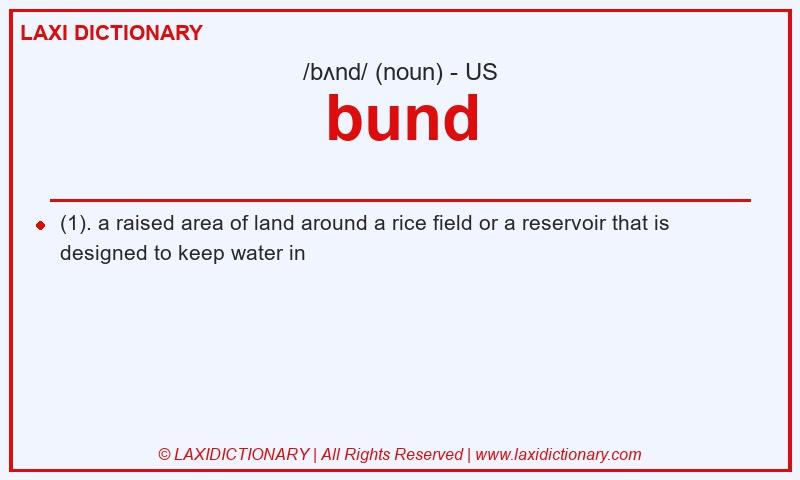 Definition bund in American English