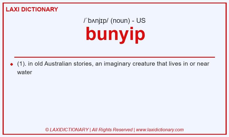 Definition bunyip in American English