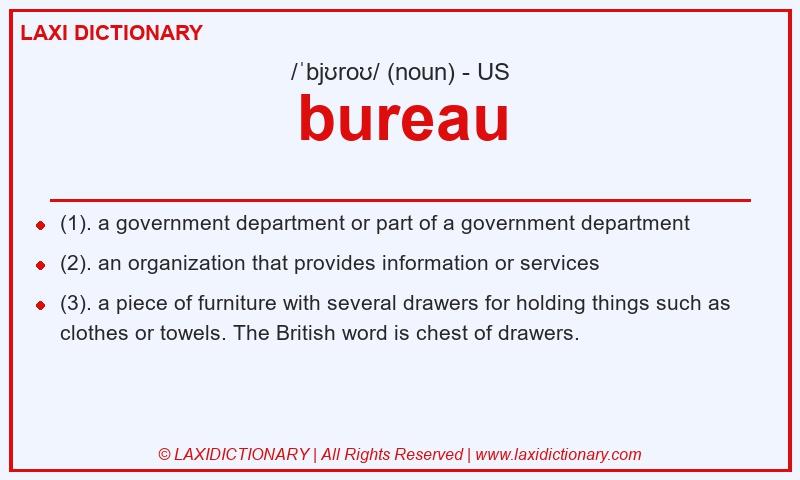 Definition bureau in American English