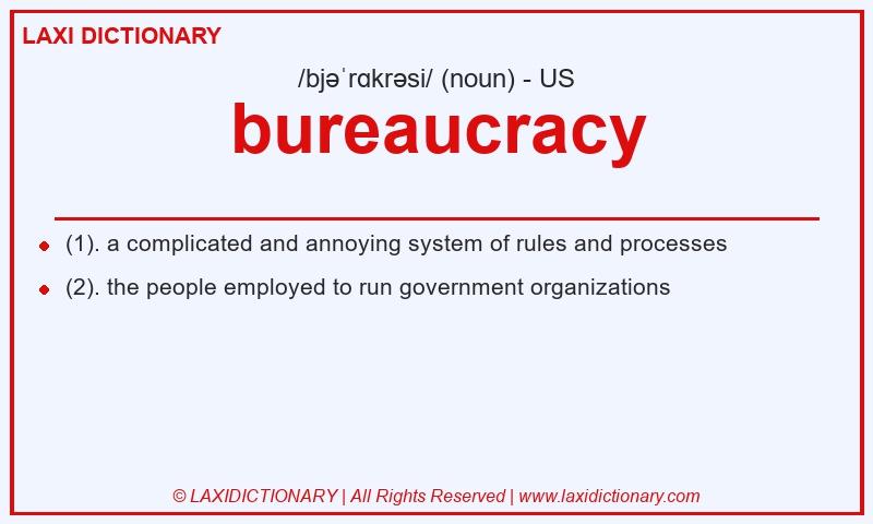 Definition bureaucracy in American English