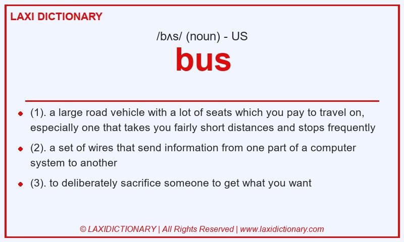 Definition bus in American English