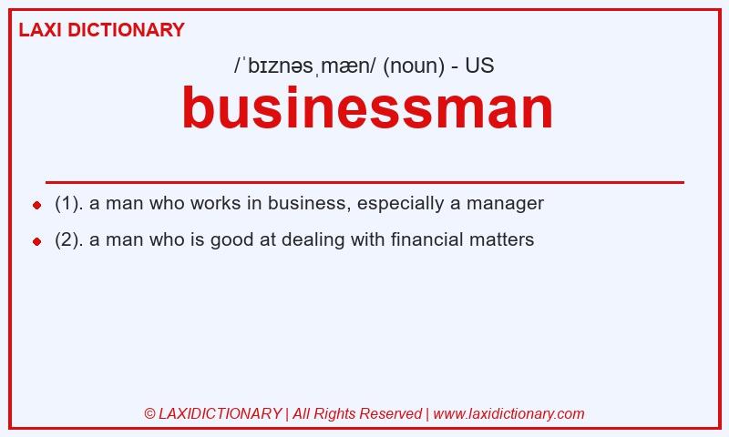 Definition businessman in American English
