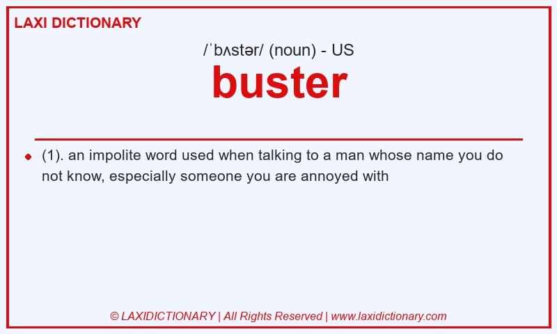 Definition buster in American English