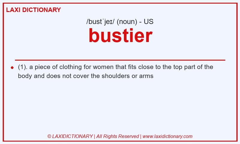 Definition bustier in American English