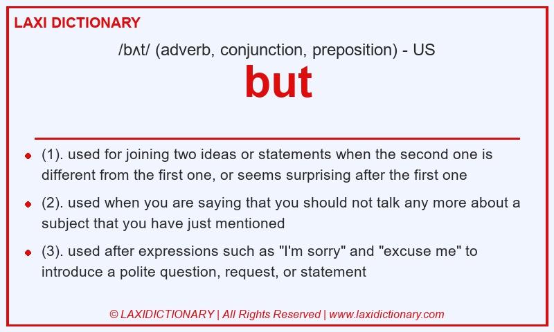 Definition but in American English