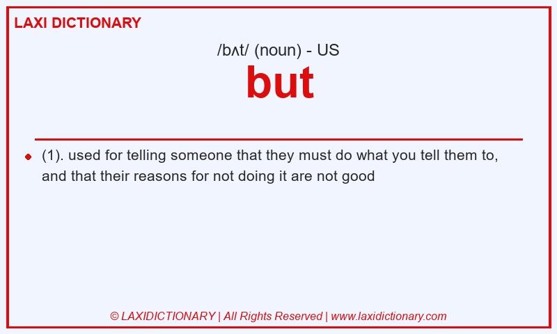Definition but in American English