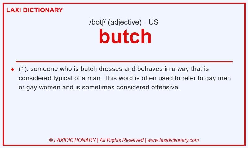 Definition butch in American English