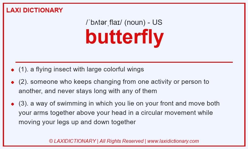 Definition butterfly in American English