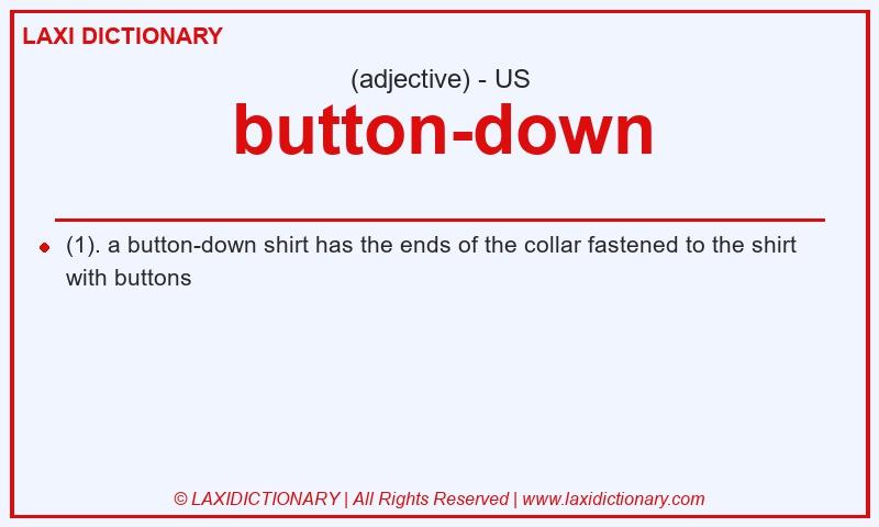 Definition button-down in American English