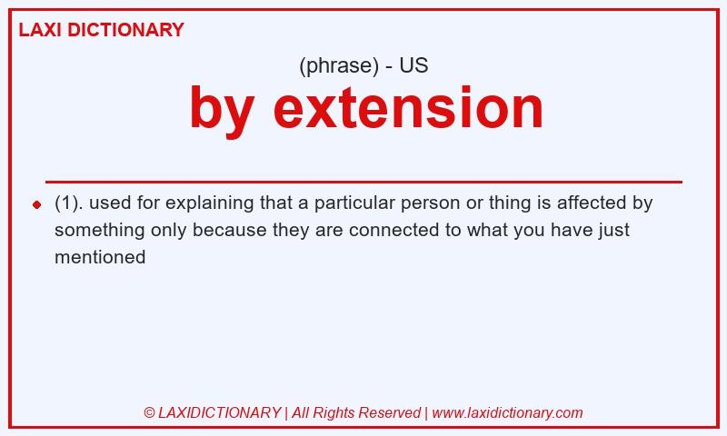 Definition by extension in American English