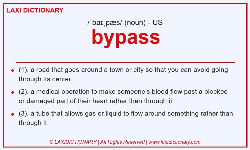 Definition bypass in American English