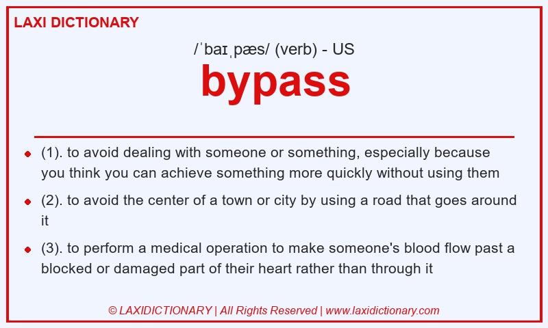 Definition bypass in American English