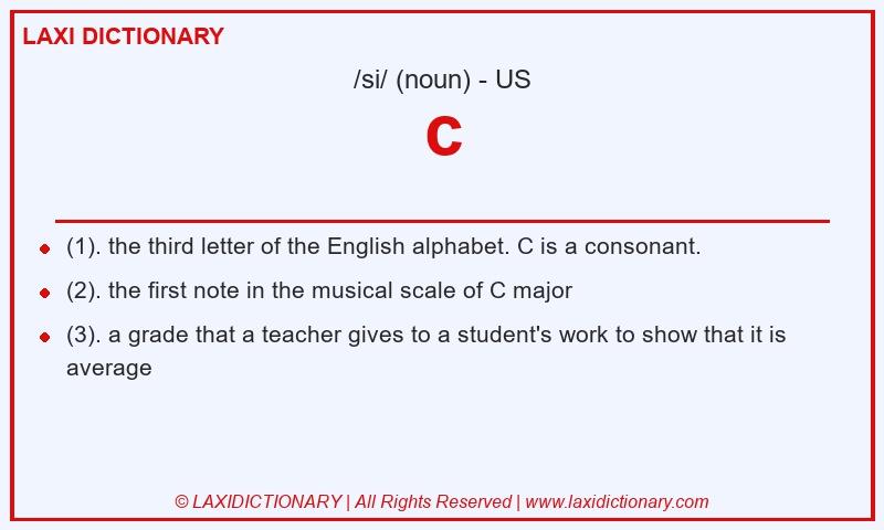 Definition c in American English