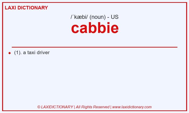Definition cabbie in American English