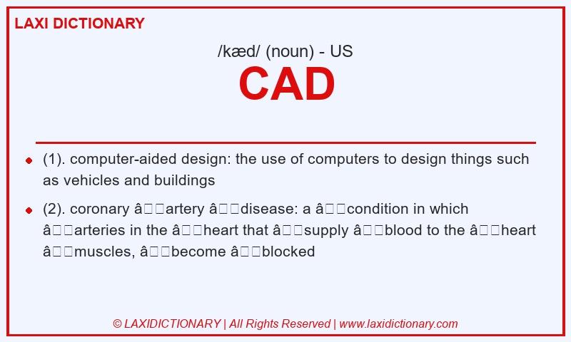 Definition CAD in American English