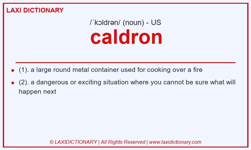 Definition caldron in American English
