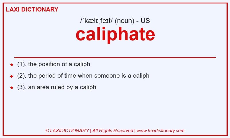Definition caliphate in American English