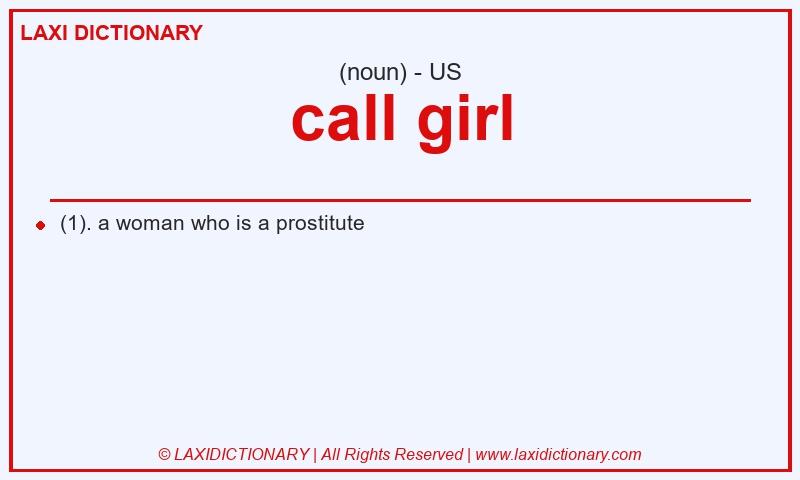 Definition call girl in American English