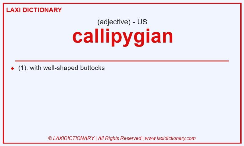 Definition callipygian in American English