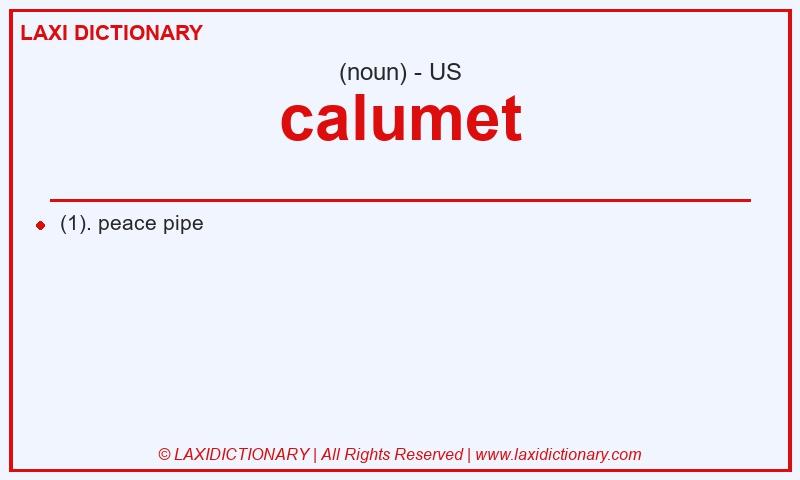Definition calumet in American English