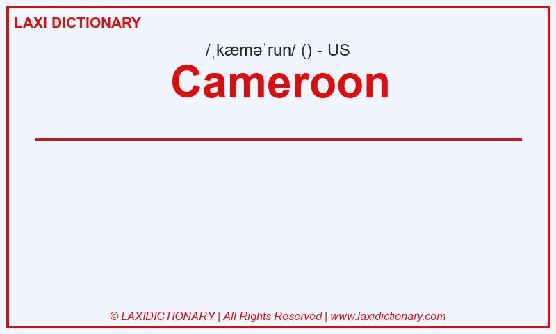 Definition Cameroon in American English