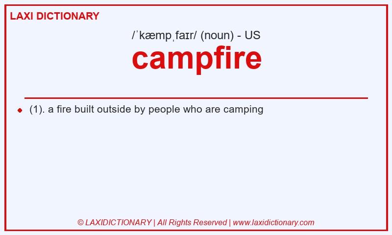 Definition campfire in American English