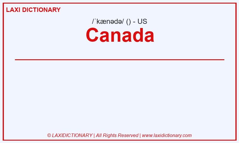 Definition Canada in American English