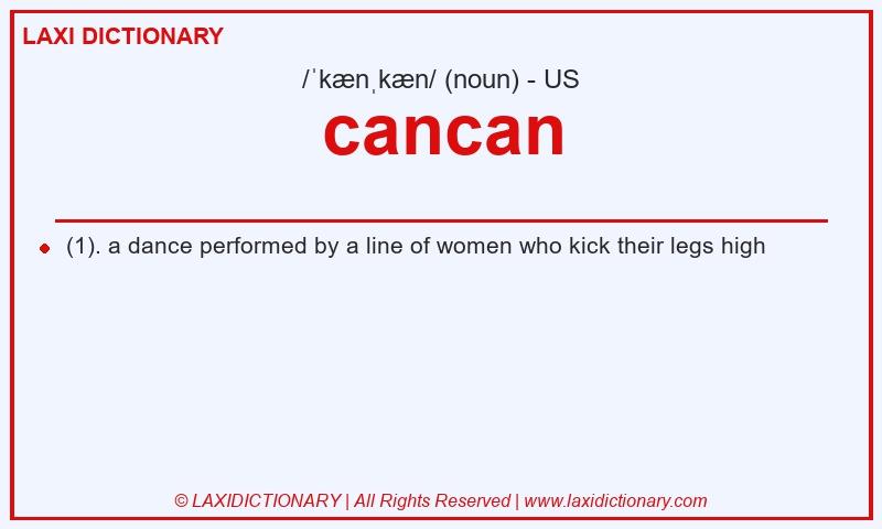 Definition cancan in American English