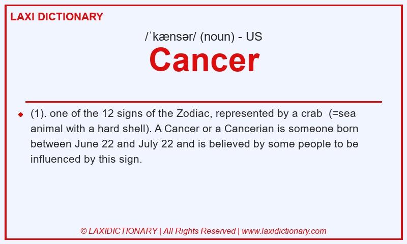 Definition Cancer in American English