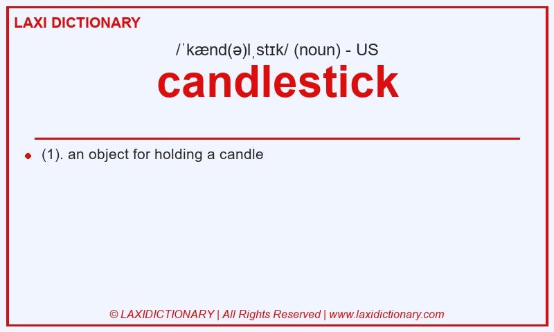 Definition candlestick in American English