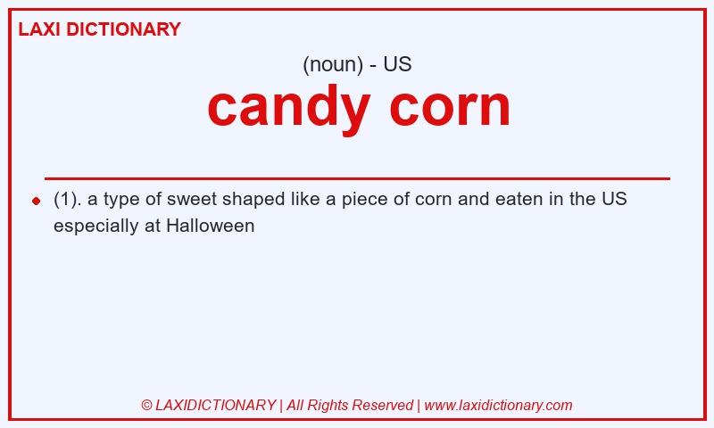 Definition candy corn in American English