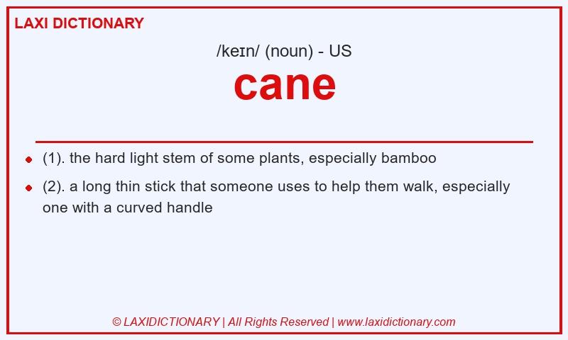 Definition cane in American English