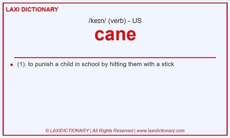 Definition cane in American English