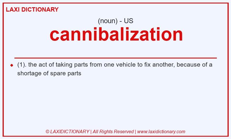 Definition cannibalization in American English