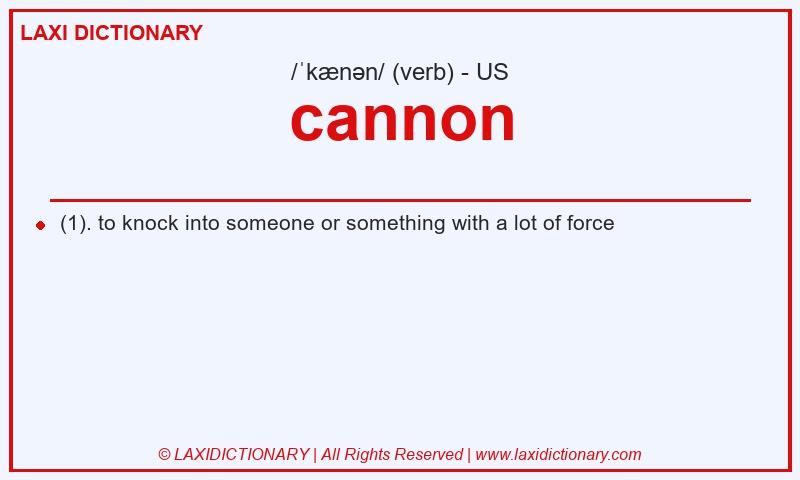 Definition cannon in American English