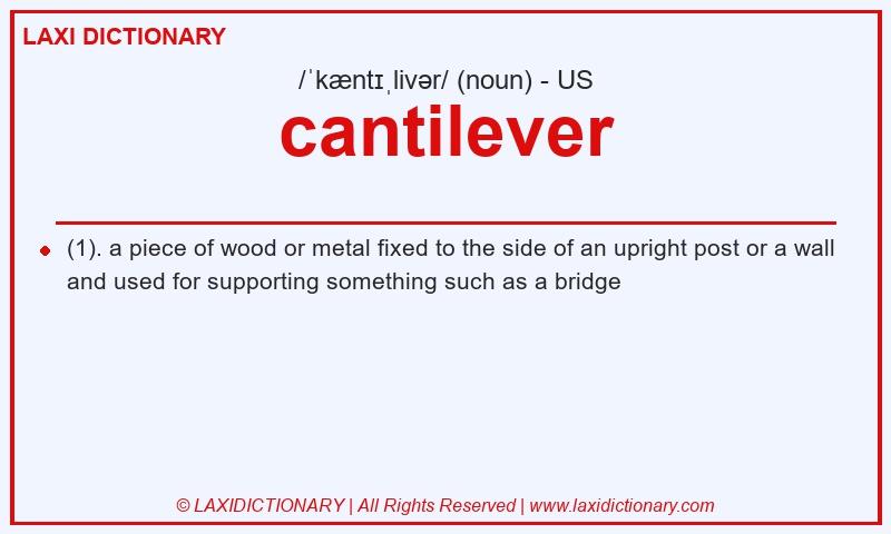 Definition cantilever in American English