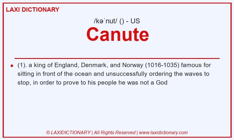 Definition Canute in American English