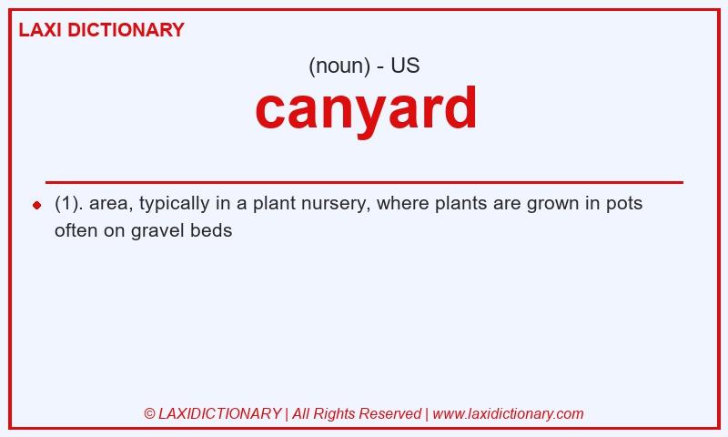 Definition canyard in American English